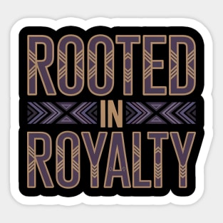 Rooted In Royal Afrocentric Pride Gift Sticker